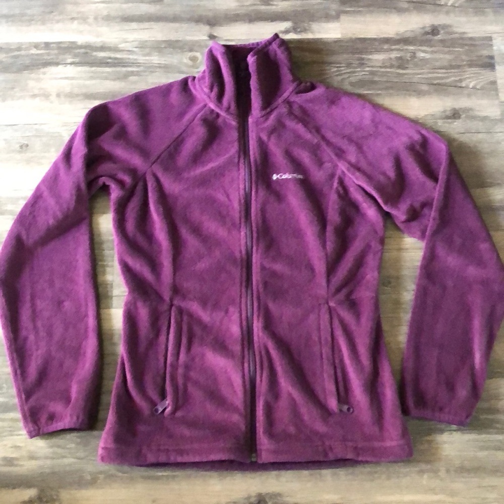 Columbia Purple Super Soft Zipper Fleece size XS